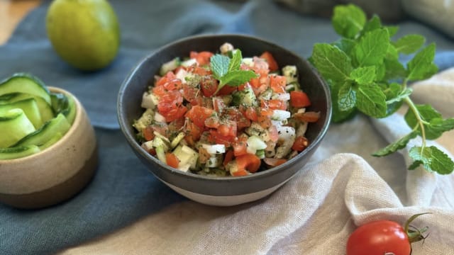 Salade Shirazi  (vegan) - O'SAFRAN, Lausanne