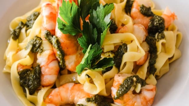 Tagliatelle  C/ Pesto E Gambas - Café Império Alameda, Lisbon