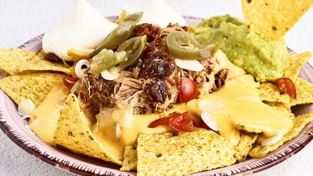 Nachos Pulled Pork medianos - Timesburg Sants, Barcelona