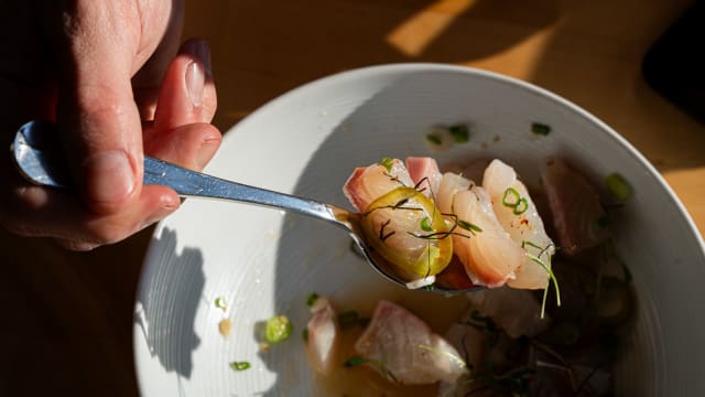 Sashimi de Dorade Royale / Yuzu - Audass, Asnières-sur-Seine