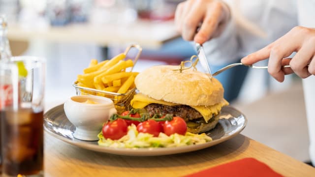 Hamburger boeuf - GourmetBar, Brussels