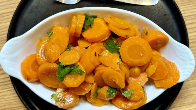 Salade carottes au cumin - La Passerelle, Neuilly-sur-Seine