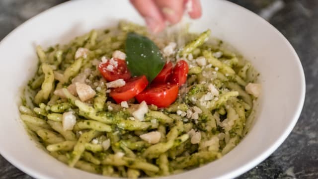 Troffie al pesto frais Maison - Ziotony Anticasalumeria