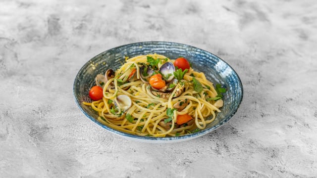 Linguine aux palourdes et menthe - Melagodo, Paris