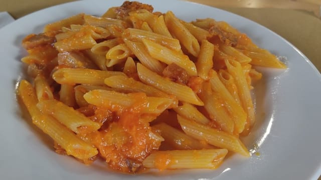 Penne zucca e guanciale  - Il Nuovo Bar dello Sport