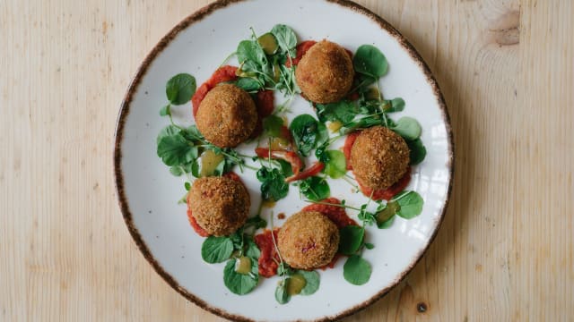 Croquetas de quinoa - Cafè Floh, Barcelona