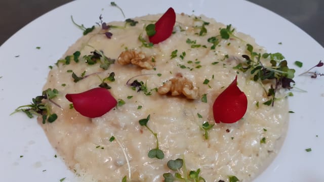 Risotto con gorgonzola y nueces - Il Ristorante della Nonna Dora