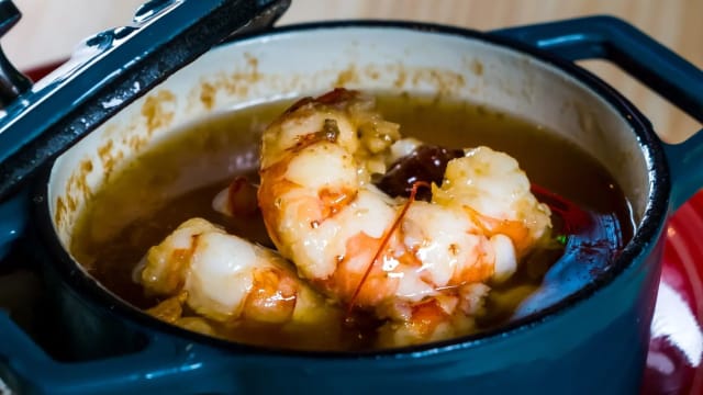 Gambas al ajillo - Malcriado, Pineda De Mar