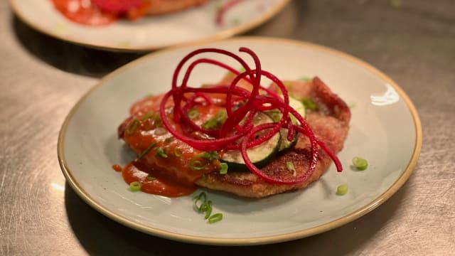 Varkensschnitzel - Brasserie Spiegelaar, Leeuwarden