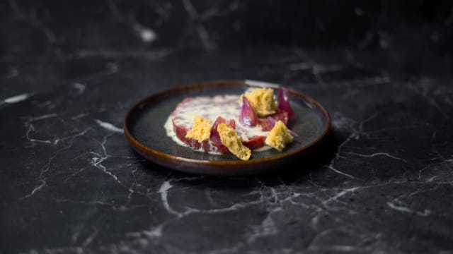 Tartare di manzo fumé - Restaurant ORIGINI, Paris