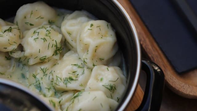 Homemade dumplings with chicken - Sonya 