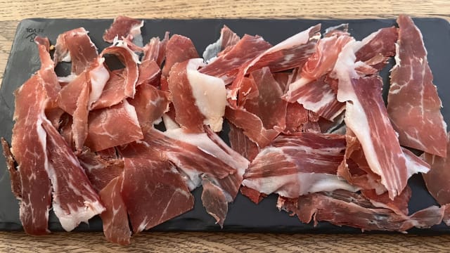 Jabugo’s iberico pata negra de bellota ham - La Table des Anges, Paris