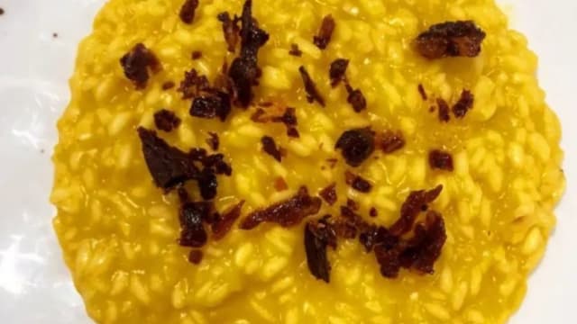 Risotto Zafferano e Briciole di Pata - Enoteca To Wine, Prato