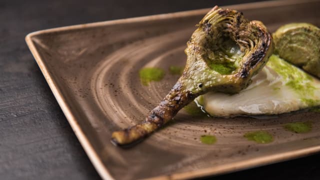 Carciofo Piastrato su Filetto di Baccalà - Poldo e Gianna Osteria, Rome