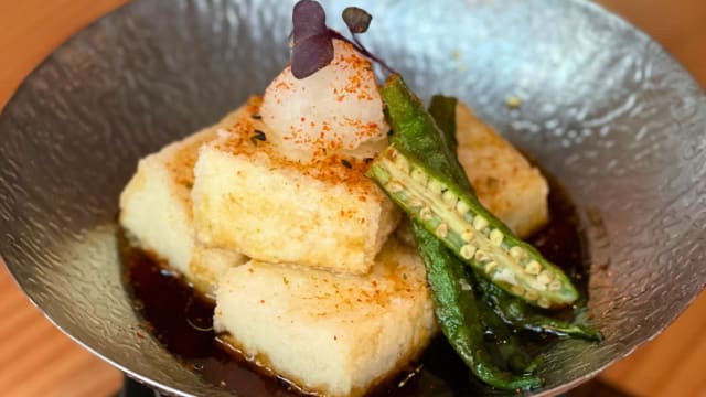 Agedashi tofu - SHIN Traditional Japanese Flavours & Matcha, Rotterdam