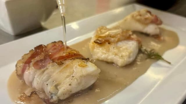 Rana pescatrice bardata con crema di cannellini  - L'Abisso, Torre Del Lago Puccini