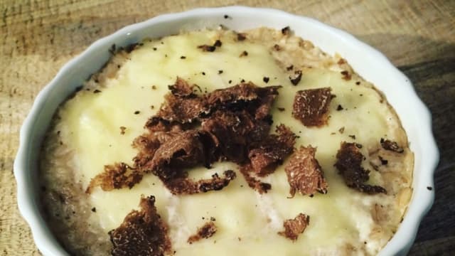 Terrina di taleggio con tartufo fresco - Ristorante il Punto di Simone, Pistoia