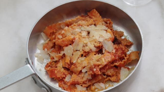 Mafaldine all’amatriciana - Valentina