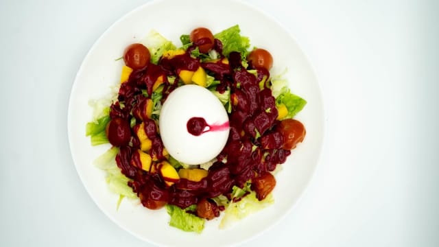 Ensalada de burrata - La Casona de San Martín, Segovia