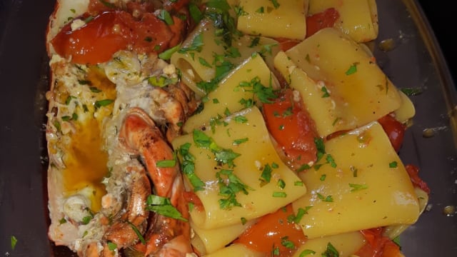 Paccheri con astice - Ristopescheria La Prima Ancora