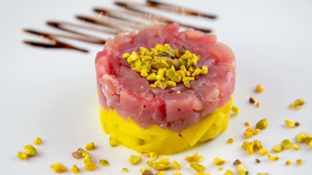 Tartare di tonno mango e pistacchi  - Ristorante Autoespresso