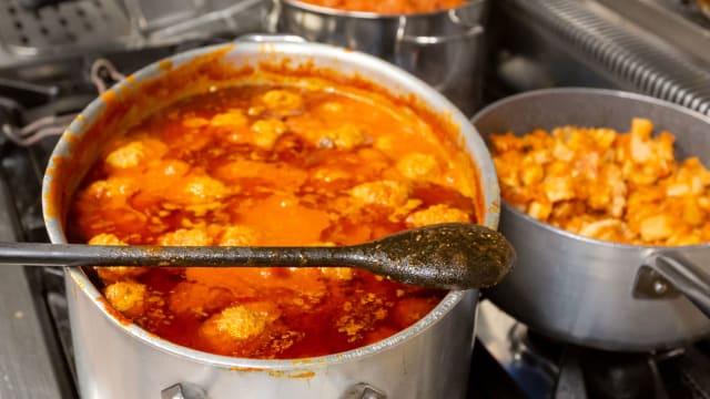 Polpette Al Sugo/Con Fagioli E Scarola - Trattoria Dal Cordaro (Roma), Rome