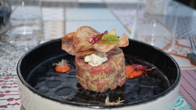 Tartara classica di manzo siciliano - Terrazza Moro, Taormina