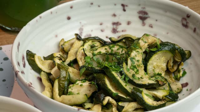 Zucchine dell'orto trifolate - Ristorante Orto Urbano, Milan