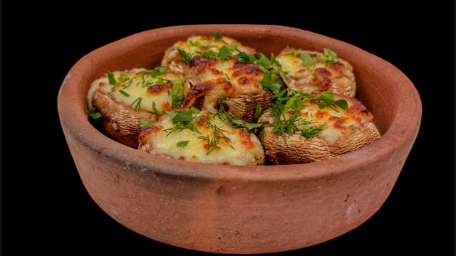 Champignons au fromage gratinés - plat chaud - Maison Marani (cuisine Géorgienne et Italienne), Geneva