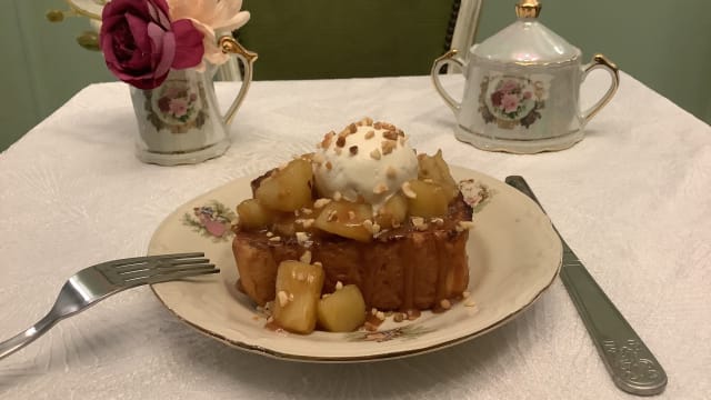 Brioche perdue pommes caramel - Shakespeare, Paris