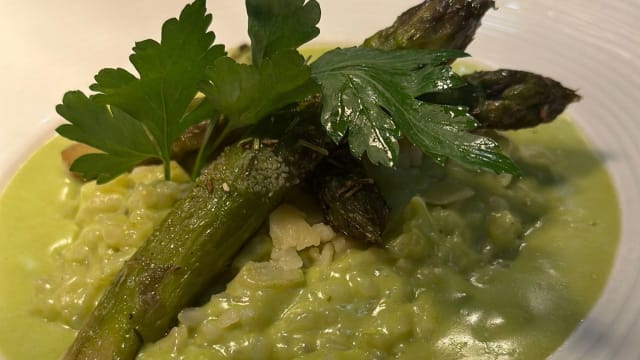 Risotto aux asperges - Auberge de Landecy