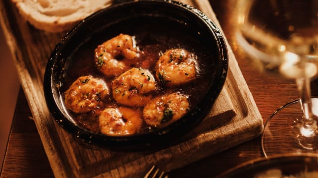 Gambas al ajillo - The Meat, Stockholm