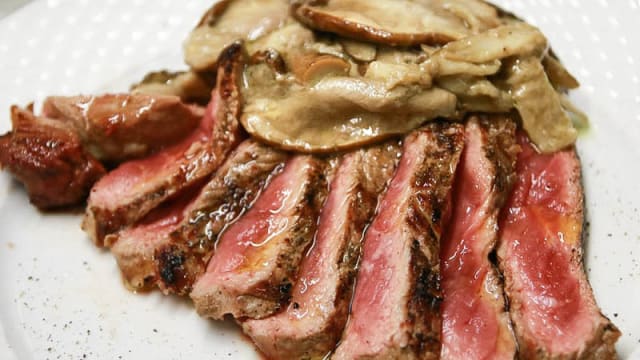 tagliata e porcini - Trattoria Pandemonio