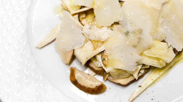 insalata di porcini - Trattoria Pandemonio, Florence