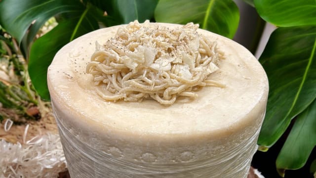 Cacio e pepe cheese wheel - Dal Moro’s® | Fresh Pasta Restaurant, Castello