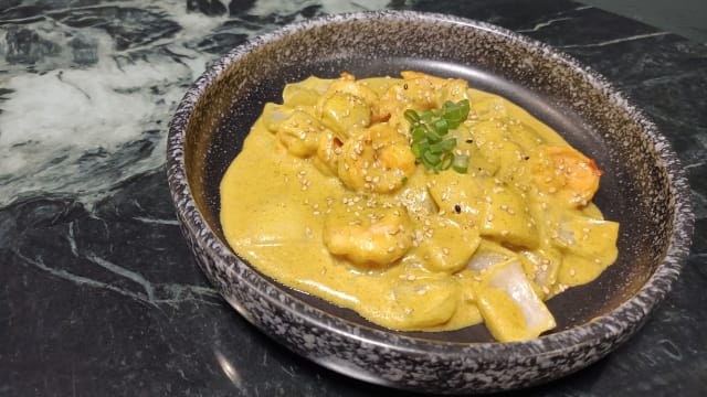 Gamberi in crema di curry - Golden Dragon - Asian Food