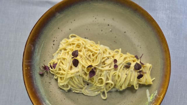 Tagliolini al cacio, pepe e limone bio - Torpedo