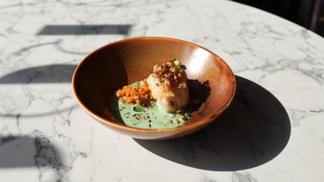 Op de huidgebakken kabeljauwrugfilet - Rood, Haarlem