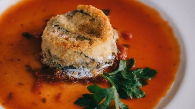 Tortino di alici con coulis di pomodoro - Mami Ristorante, Sabaudia