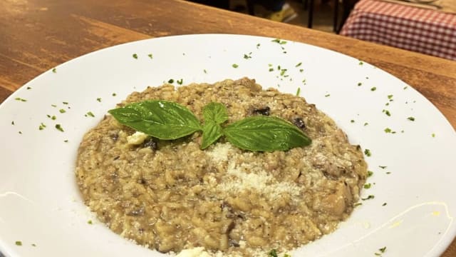 Risotto funghi e salsiccia - Diavolo Rosso, Barcelona