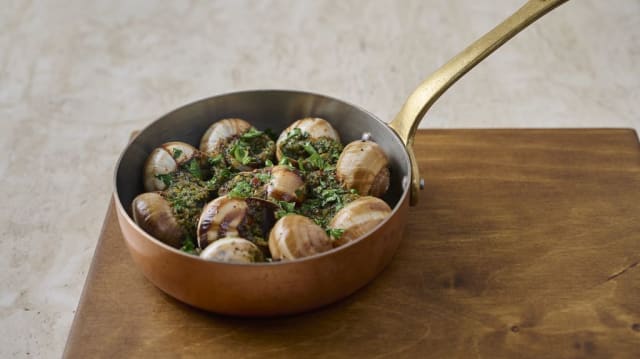 Burgundy snails with parsley butter - Le Bistrot-Robuchon, Madrid