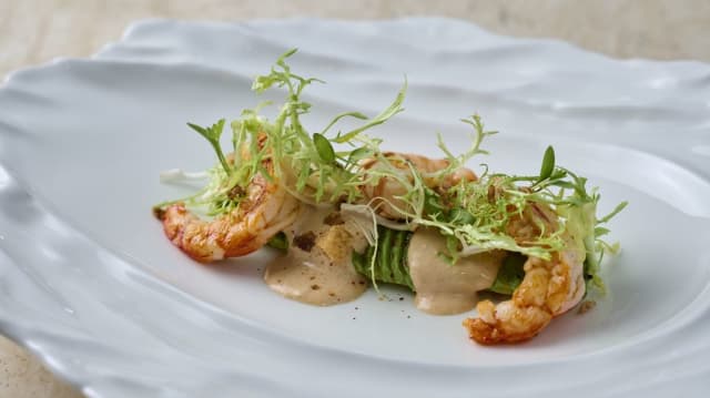 Prawn and avocado salad - Le Bistrot-Robuchon, Madrid