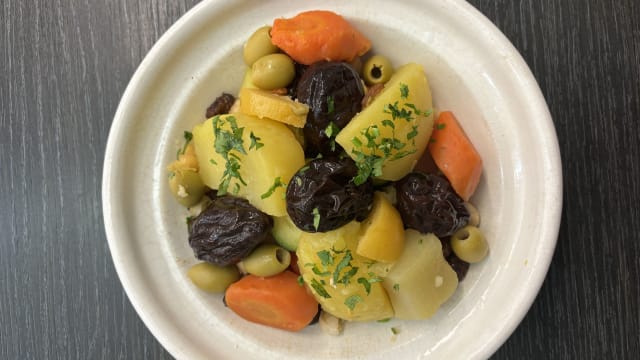 Tajine veggie aux légumes frais composition du chef  - Casablanca, Paris