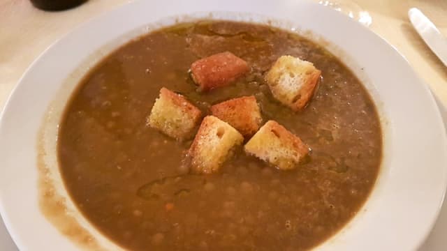 Zuppa di lenticchie del collaccio - Al Porcello Felice