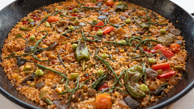 Arroz de verduras y algas - El Mirador, Sitges