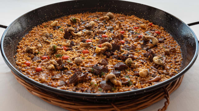 Arroz meloso de ternera y ceps - El Mirador