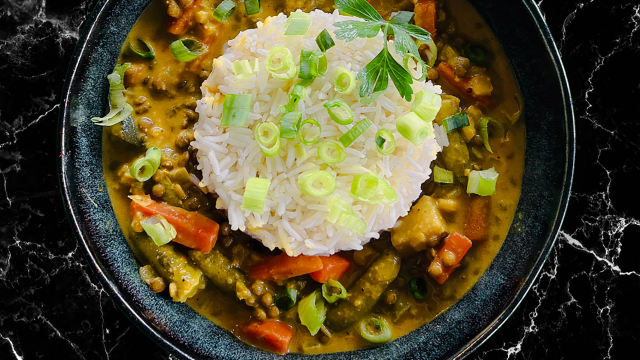 Curry végétarien et riz basmati - La Cuisine du Plan by S1bioz