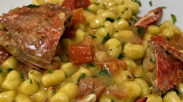 Gnocchetti al granchio e pomodorino - da Nicco ristorante pizzeria, Orbetello