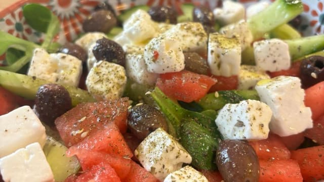 Salade Pastèque féta - Amor Mio - Couscous Bar, Paris