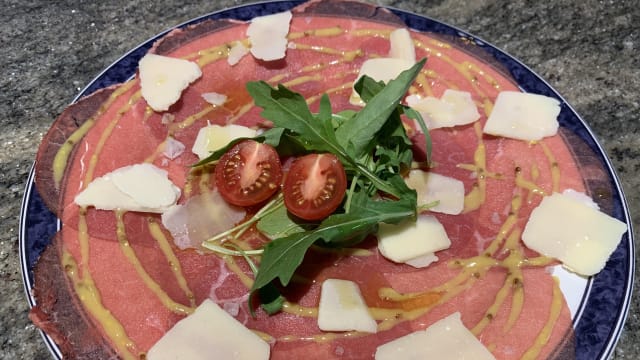 Carpaccio de buey - El Roble - Sant Gervasi